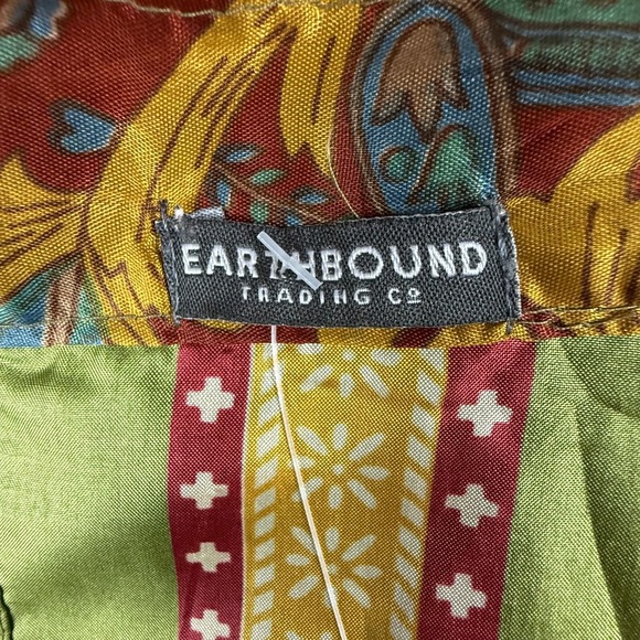 EARTHBOUND TRADING CO Sari Wrap Boho Skirt NWT One‎ Size Baroque Print - Picture 7 of 9